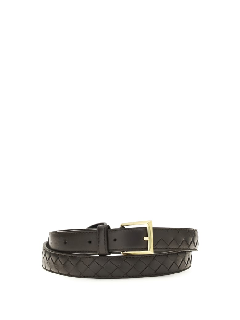 belt intrecciato espresso leather by Selfnex