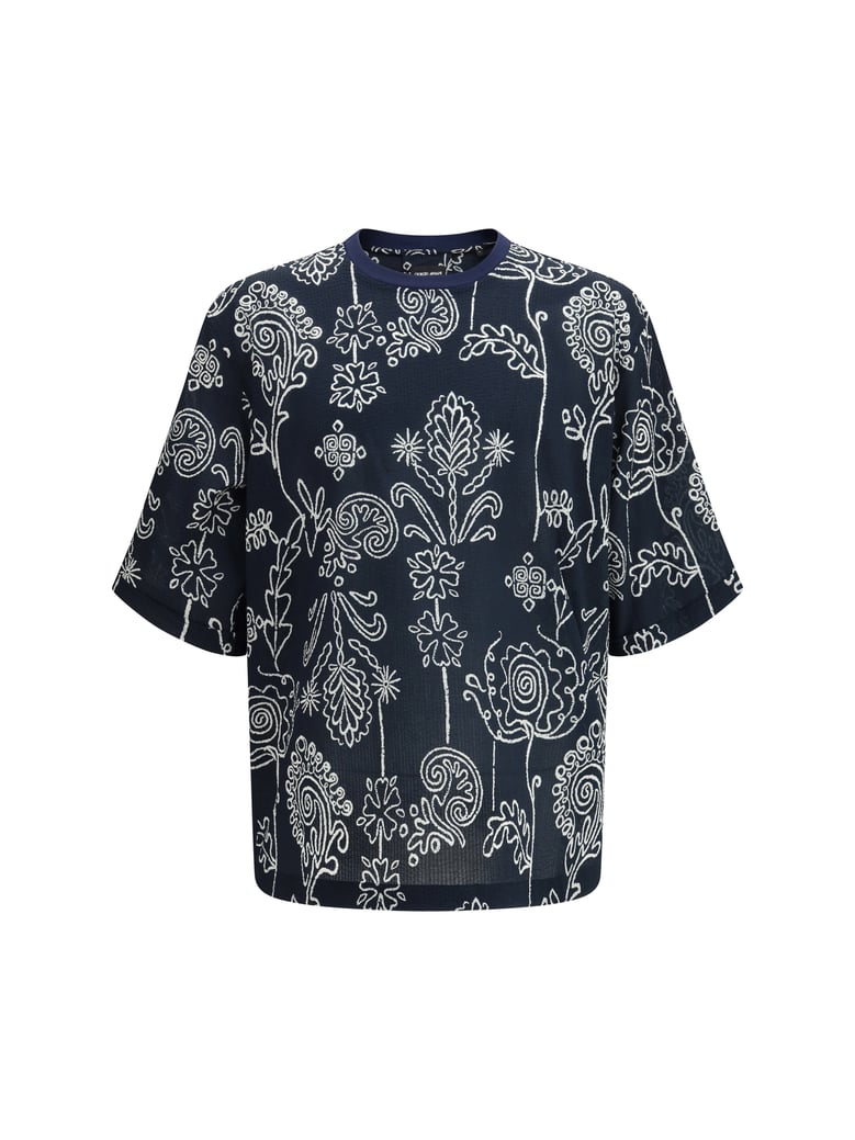 cotton t-shirt peacoat by Selfnex
