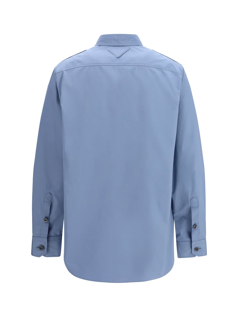 shirt cotton poplin aviation blue by Selfnex