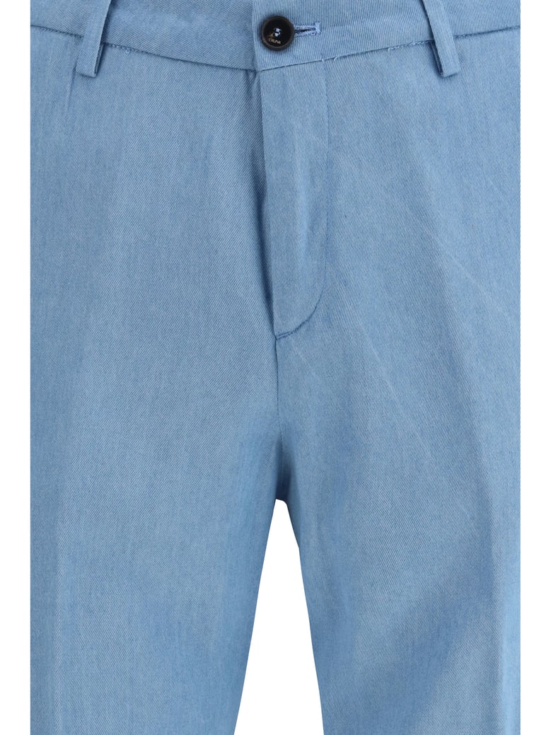 tailored trousers in cerulean by Selfnex
