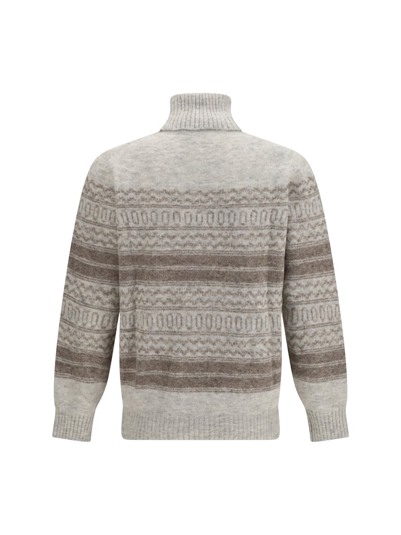 turtleneck sweater fair isle fog by Selfnex