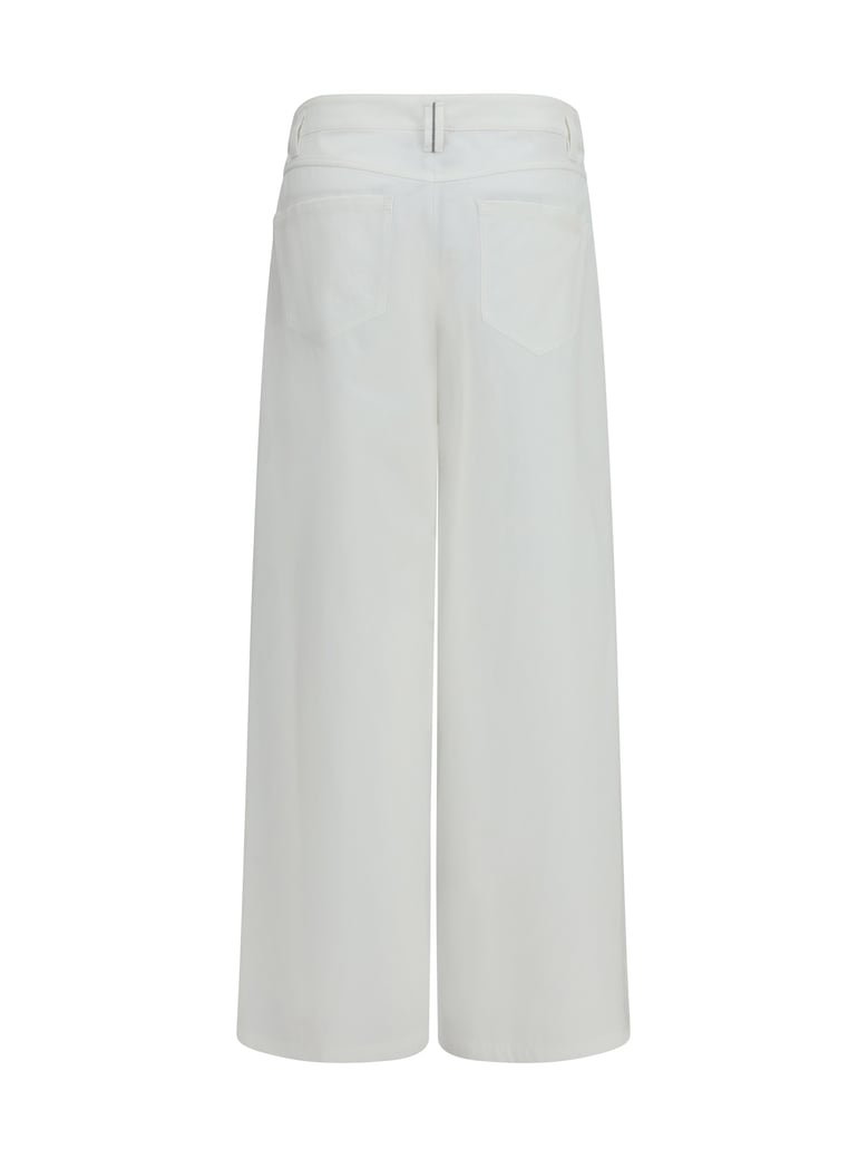 trousers straight-leg cotton by Selfnex
