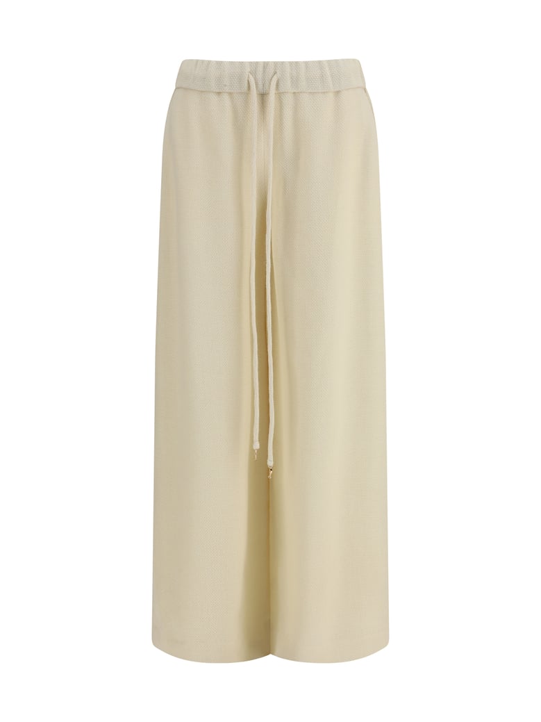 trousers gelos ivory alpaca by Selfnex