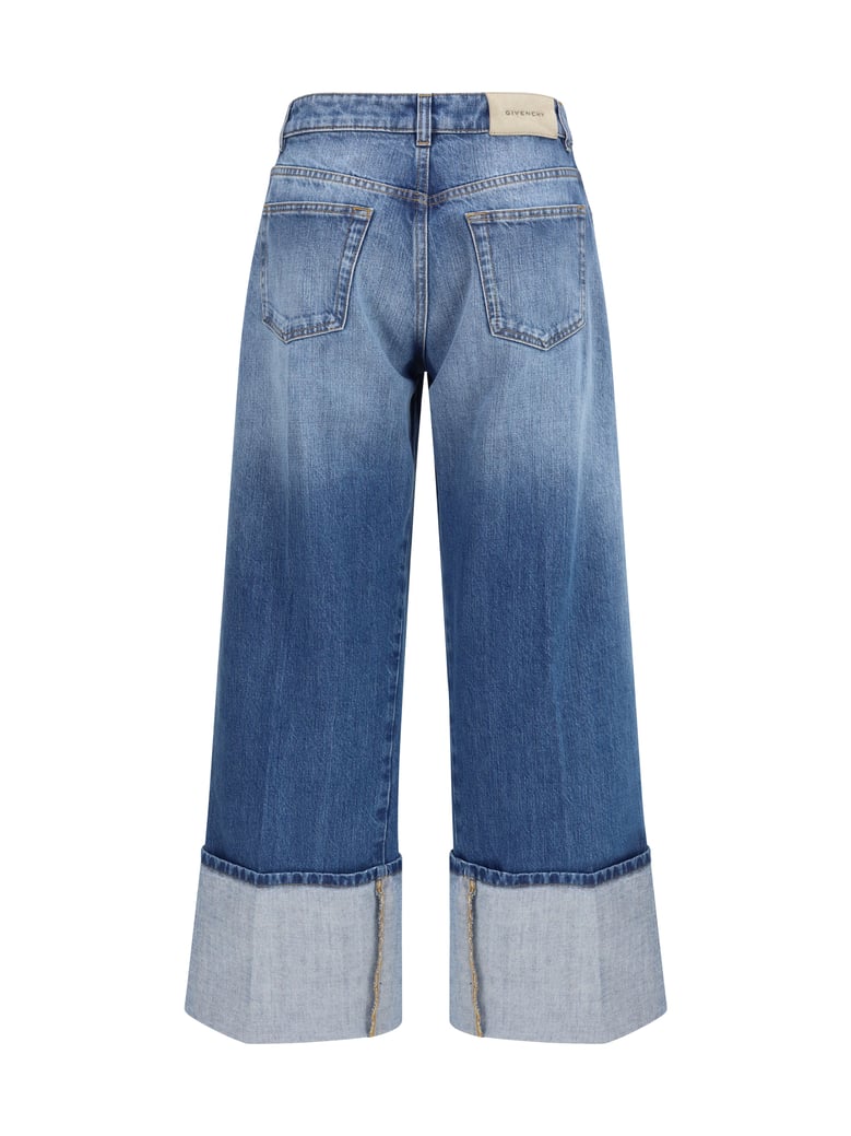 jeans dégradé turn-up medium blue by Selfnex
