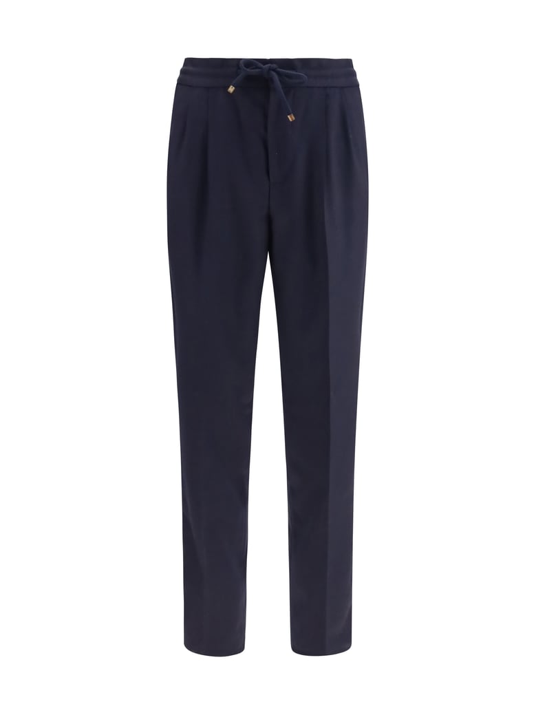 pants virgin wool blue by Selfnex