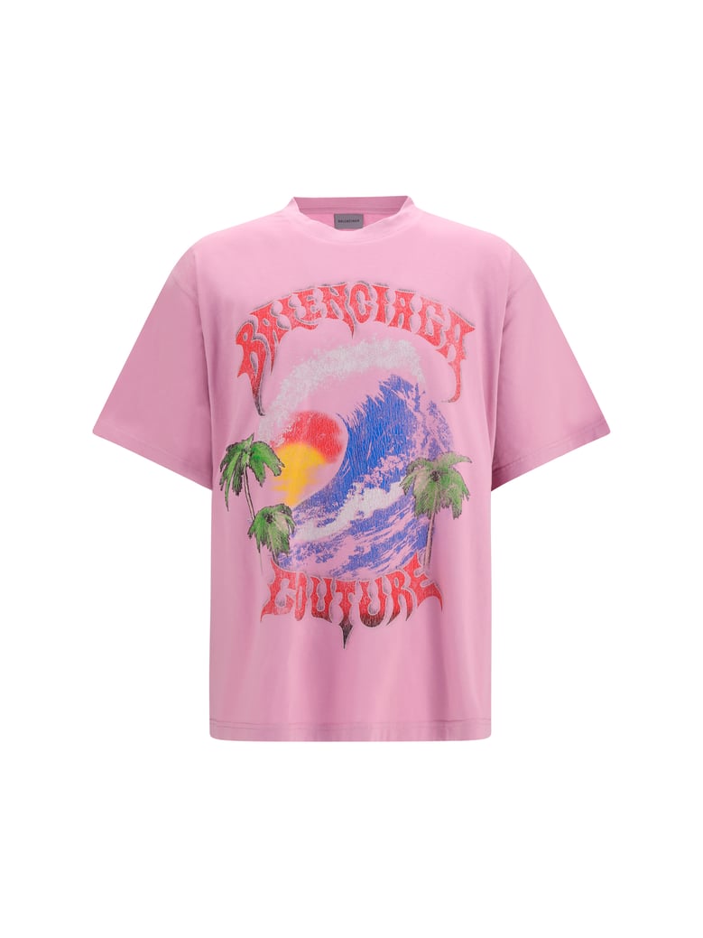oversized t-shirt vintage surfer old pink by Selfnex