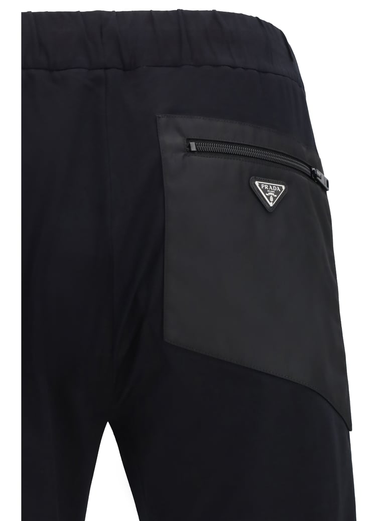 drawstring nylon trousers by Selfnex