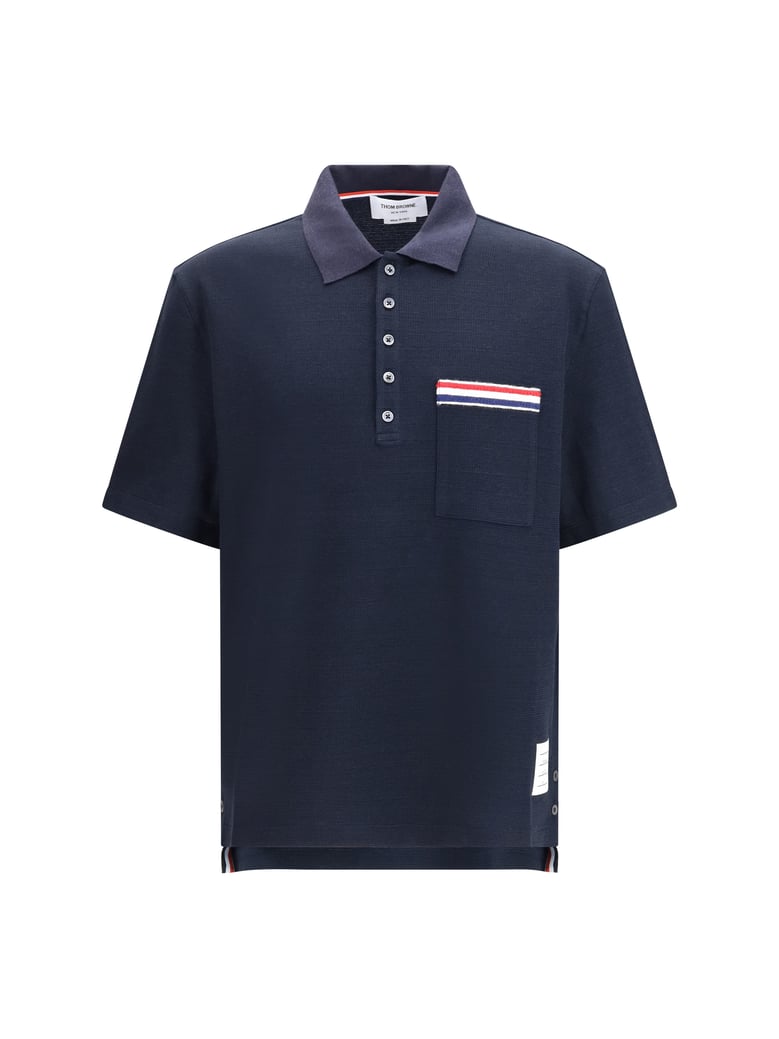 short-sleeve polo shirt navy by Selfnex