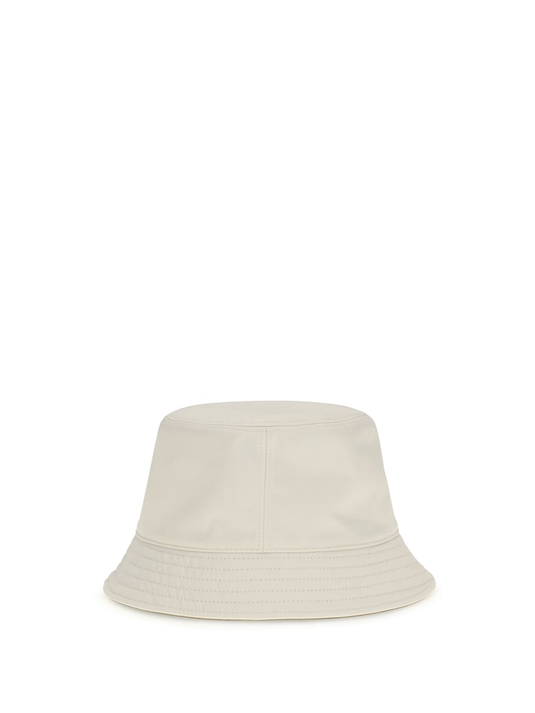 bucket hat white by Selfnex