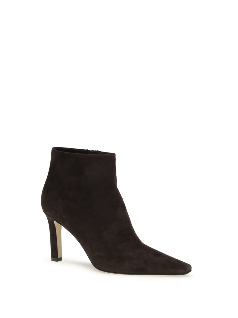 ankle boots nappa leather lacquer brown by Selfnex