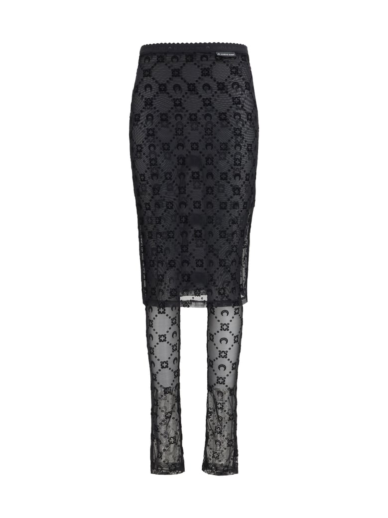pant-skirt moonogram black by Selfnex