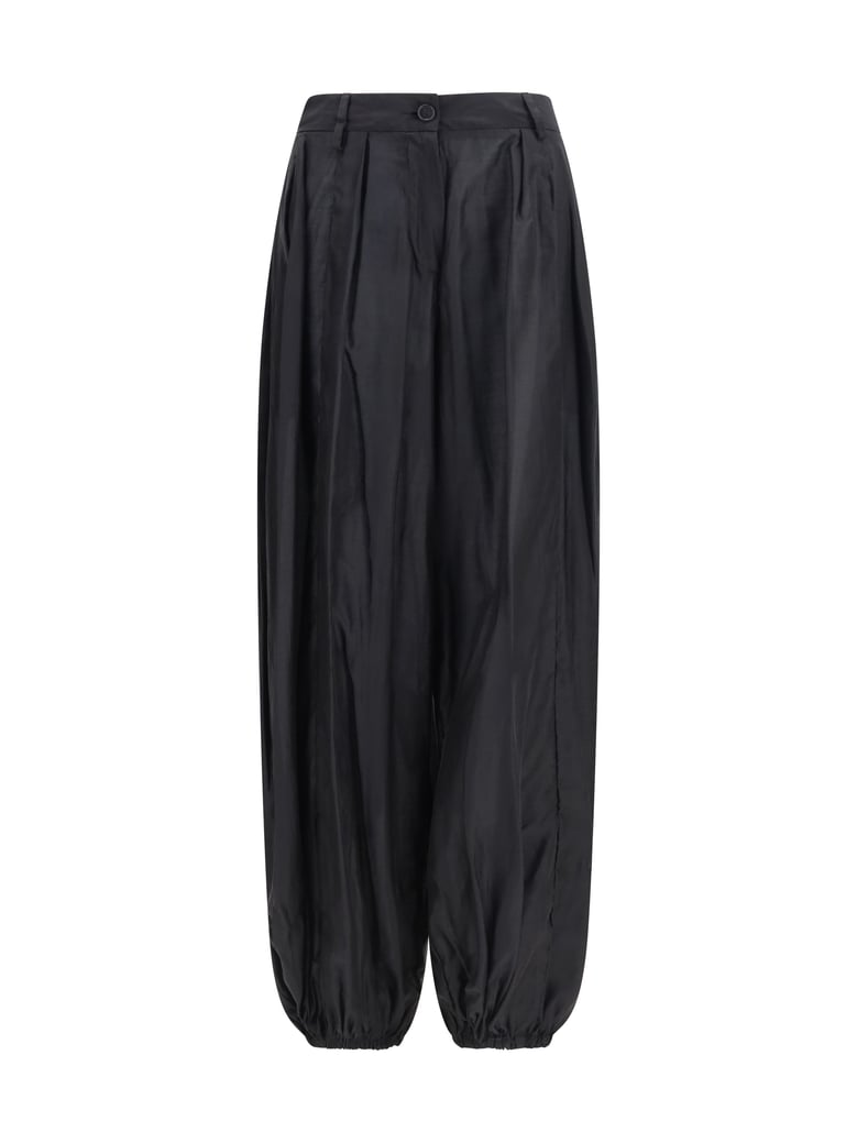 pants, lightweight muslin — black by Selfnex