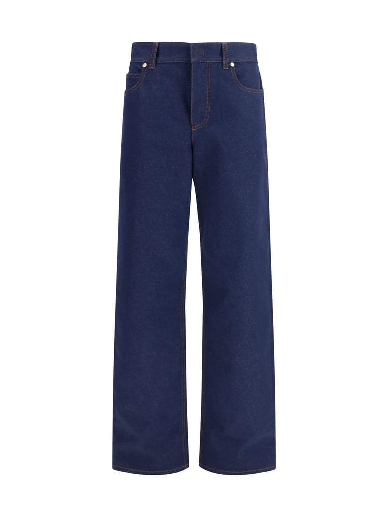 jeans straight cut navy by Selfnex