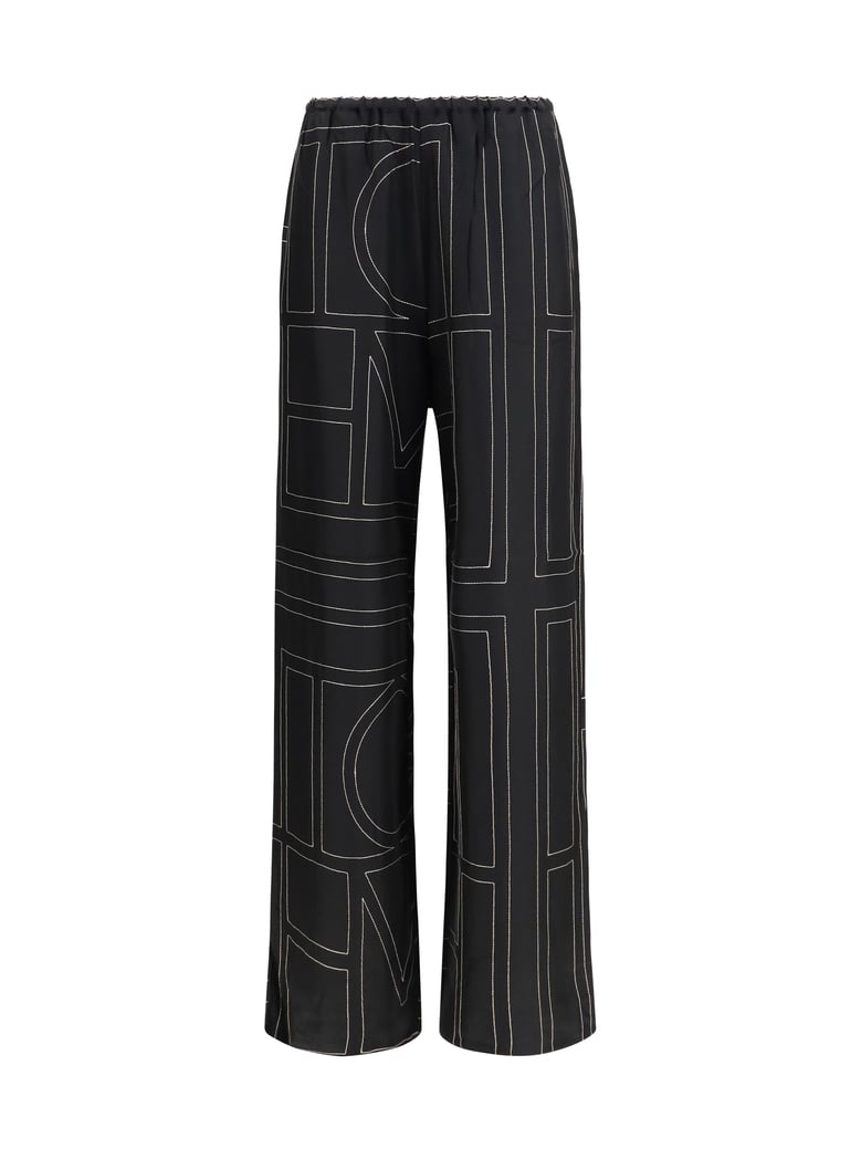 pants silk monogram by Selfnex