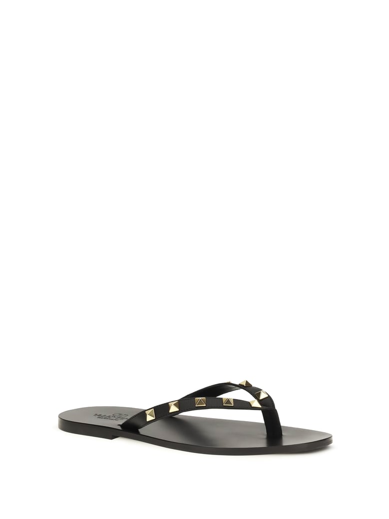 thong sandals rockstud black by Selfnex