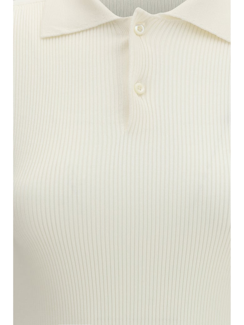 polo top silk white by Selfnex