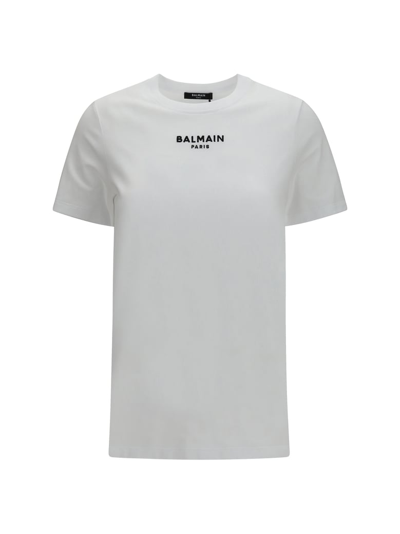cotton logo t-shirt white/black by Selfnex