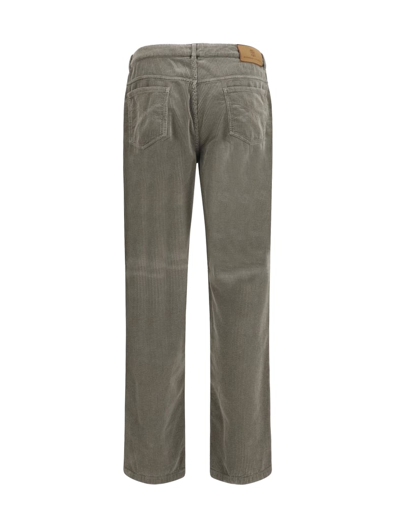 corduroy trousers taupe/pearl by Selfnex