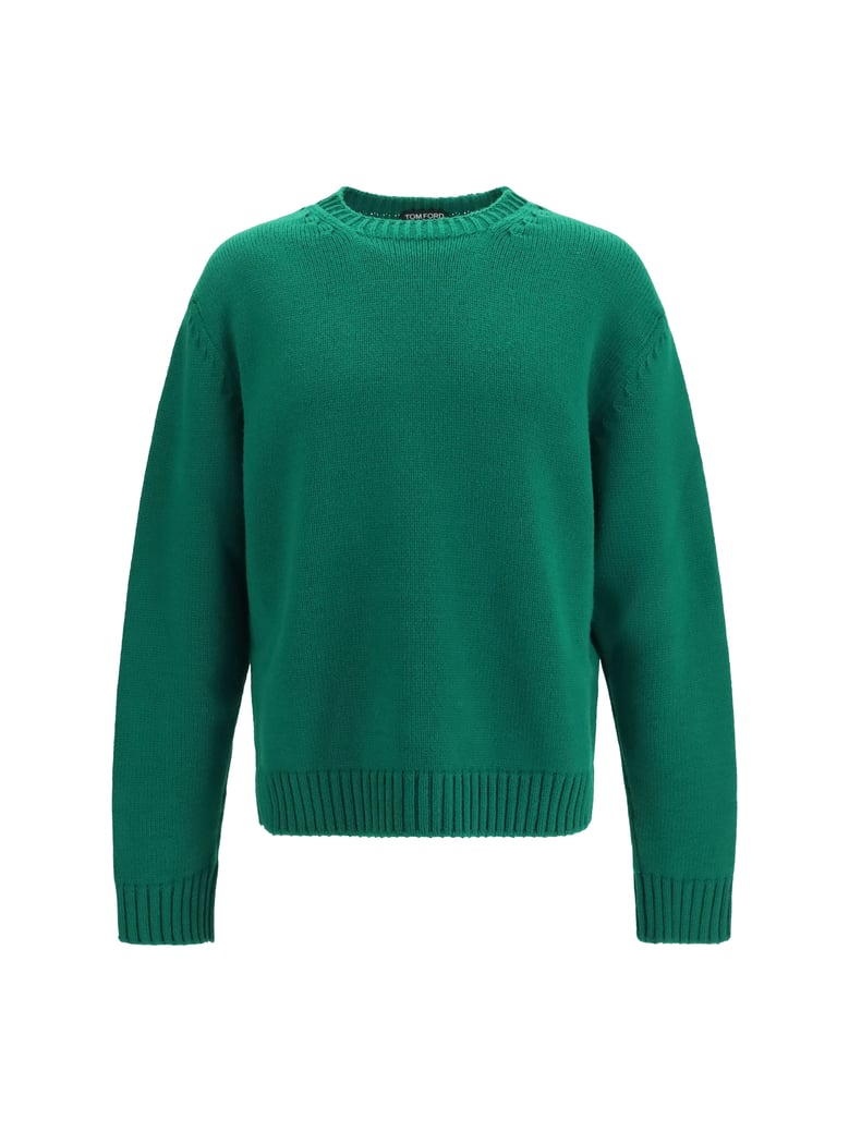 wool and cashmere sweater emerald by Selfnex