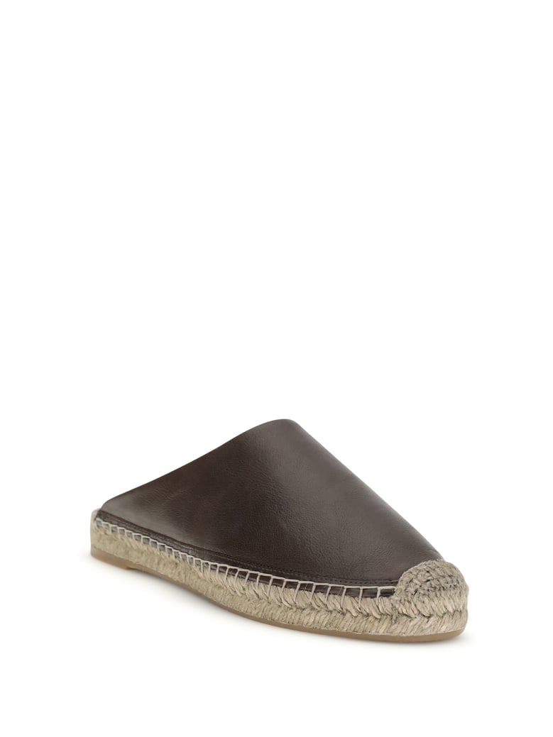 espadrille mules dark brown by Selfnex
