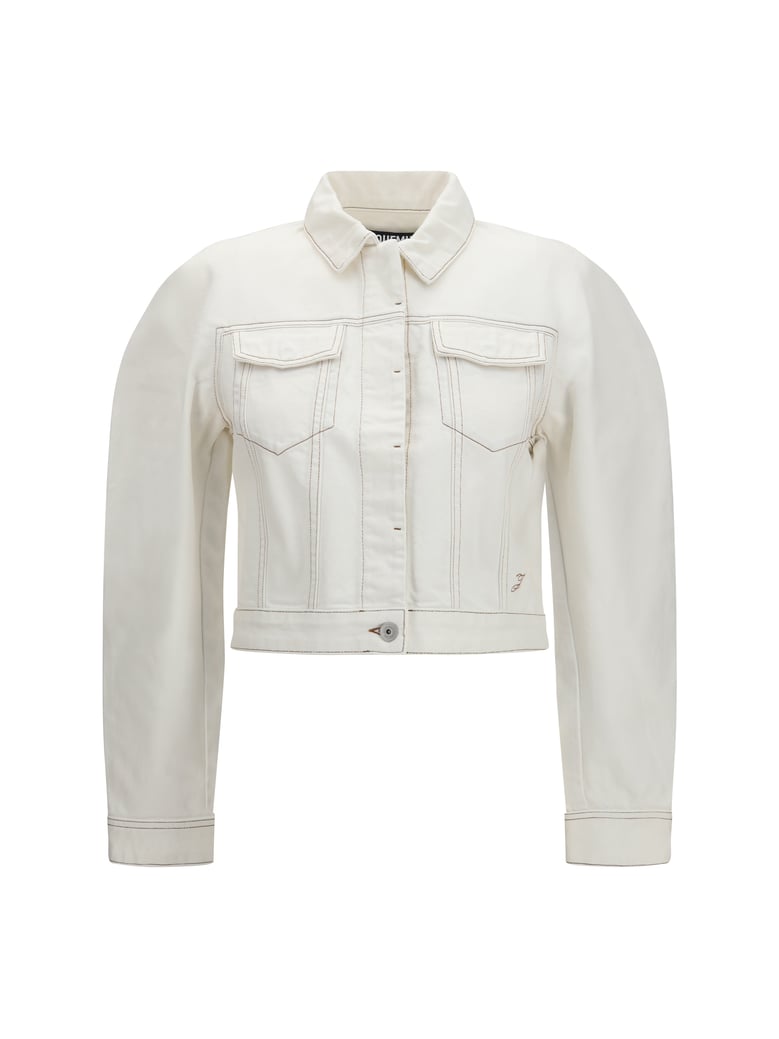 denim jacket ovalo off-white/tabac by Selfnex