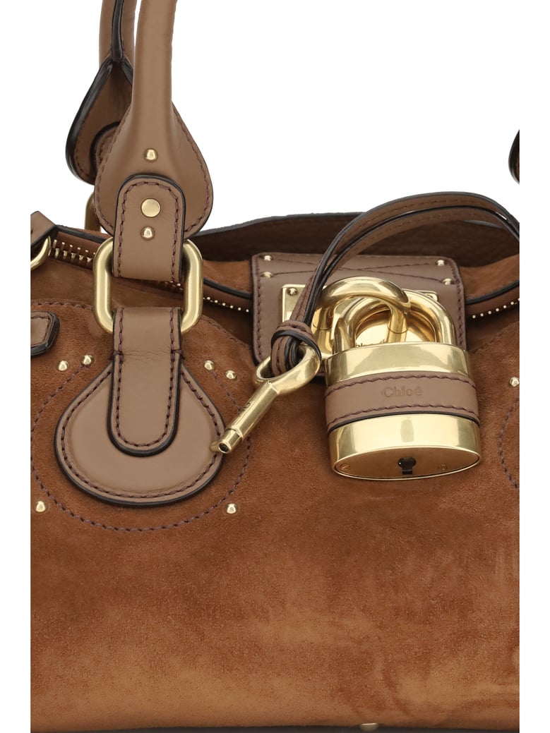 handbag paddington suede vintage brown by Selfnex