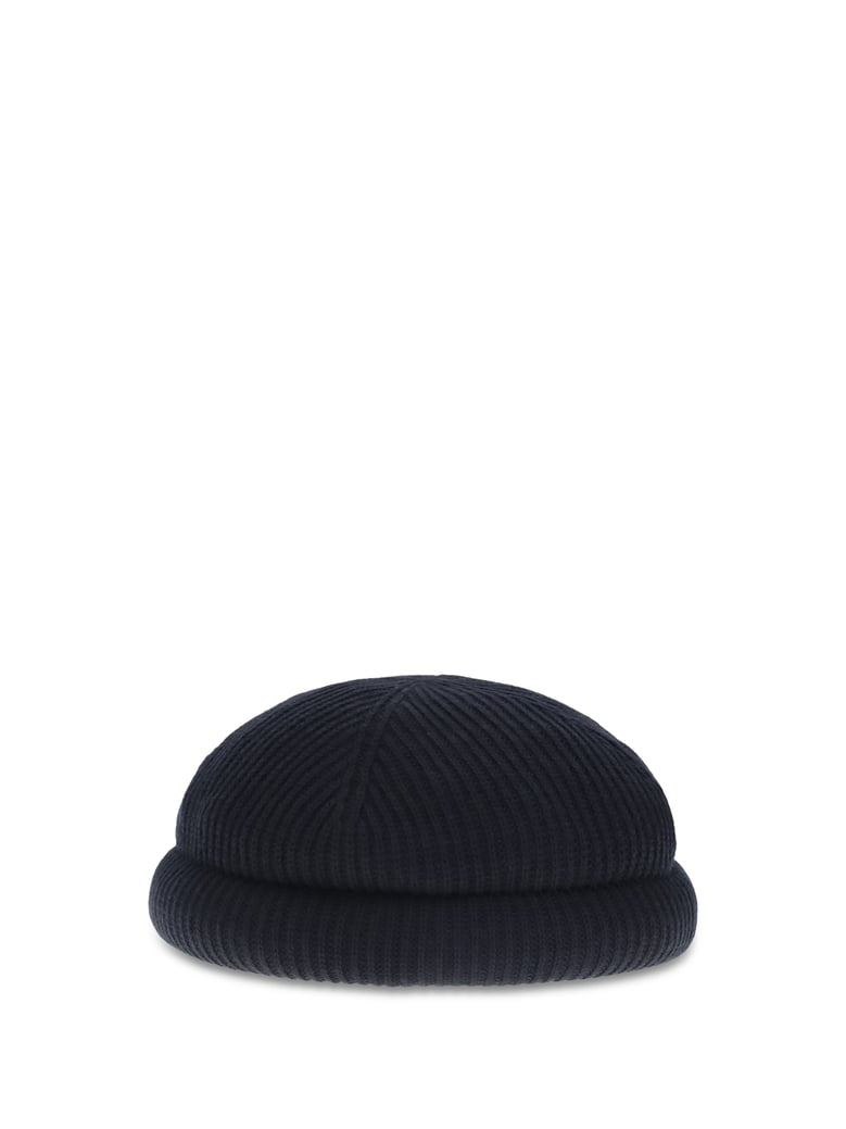 wool beanie hat navy blue by Selfnex