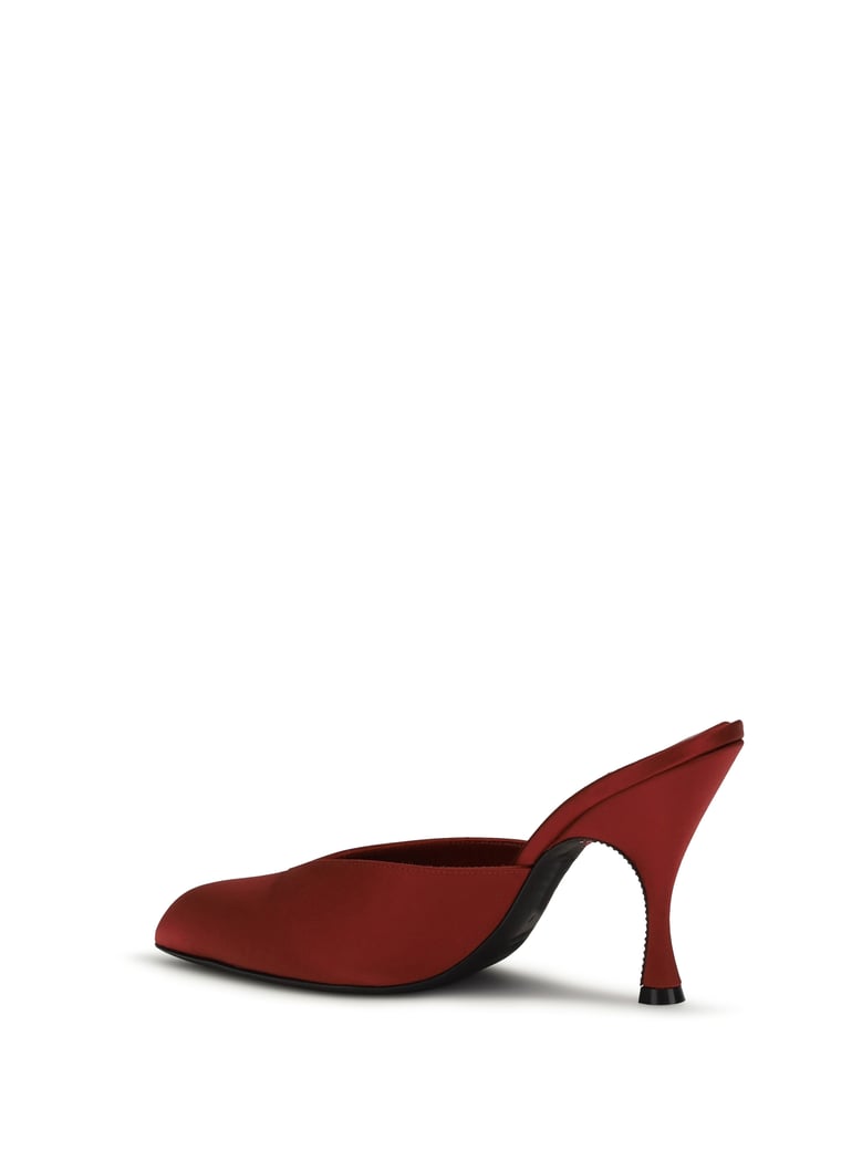mules sitting pretty beth red by Selfnex
