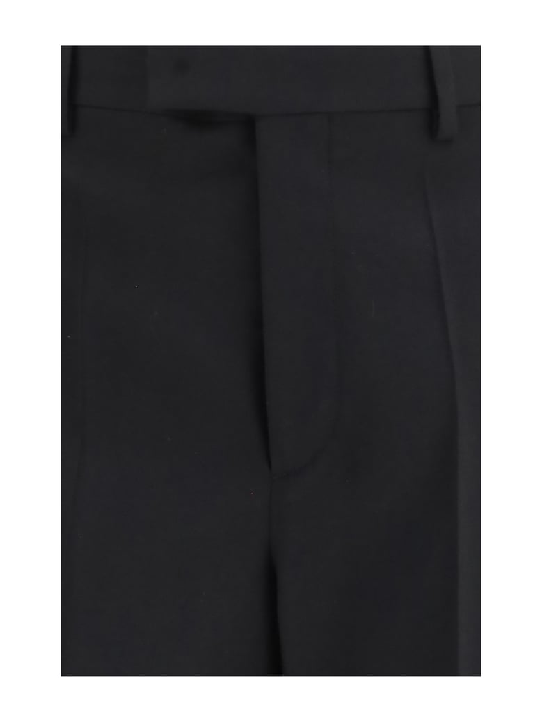 tailored wool trousers black by Selfnex