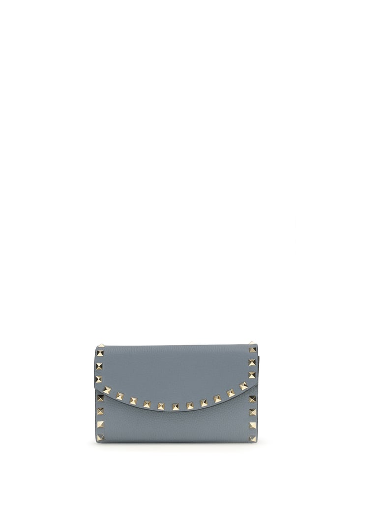 chain wallet rockstud stone grey by Selfnex