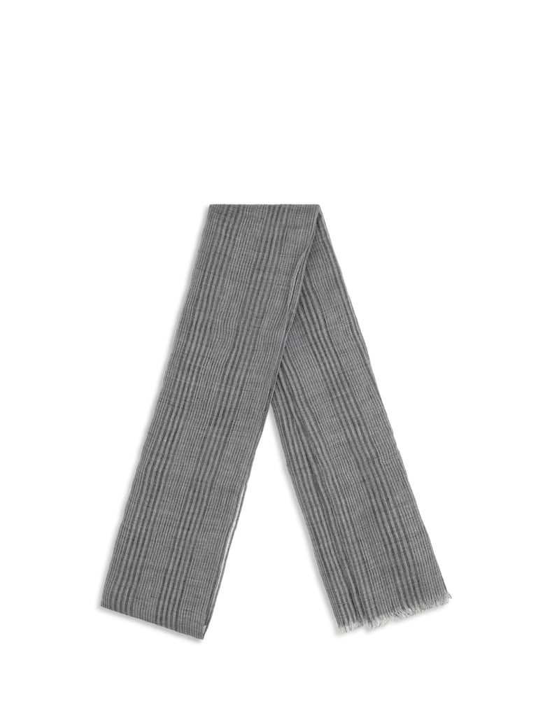 linen scarf grey/silver by Selfnex