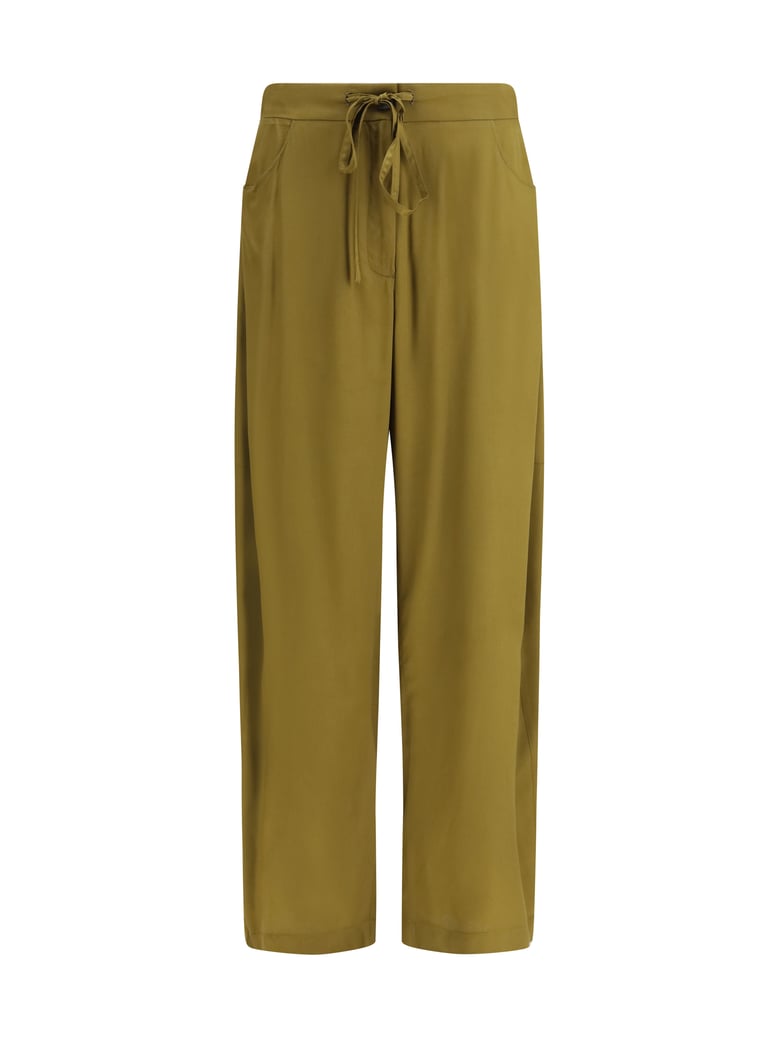trousers barrel-leg taupe by Selfnex