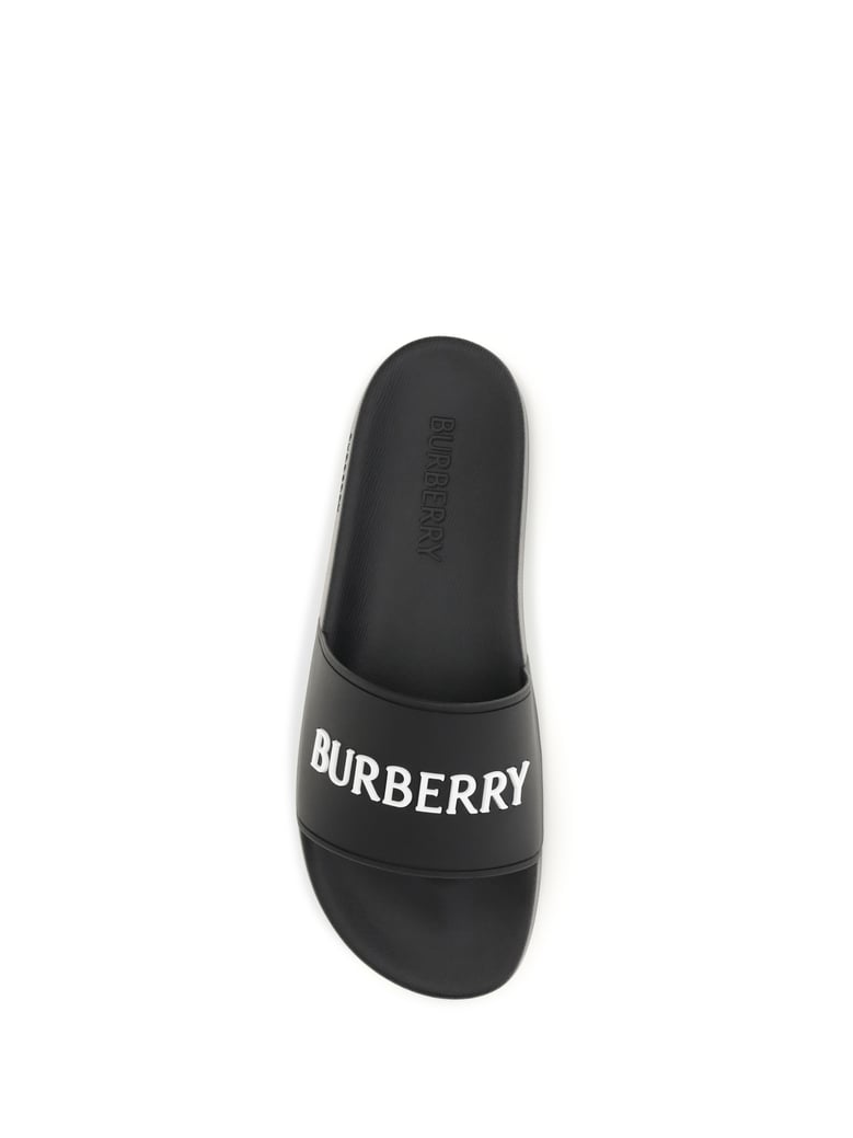 slippers black/white by Selfnex