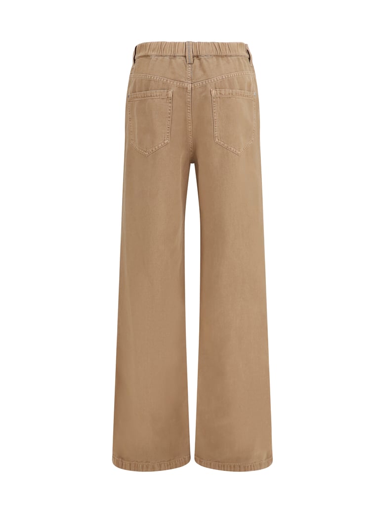 wide-leg jeans warm amber by Selfnex