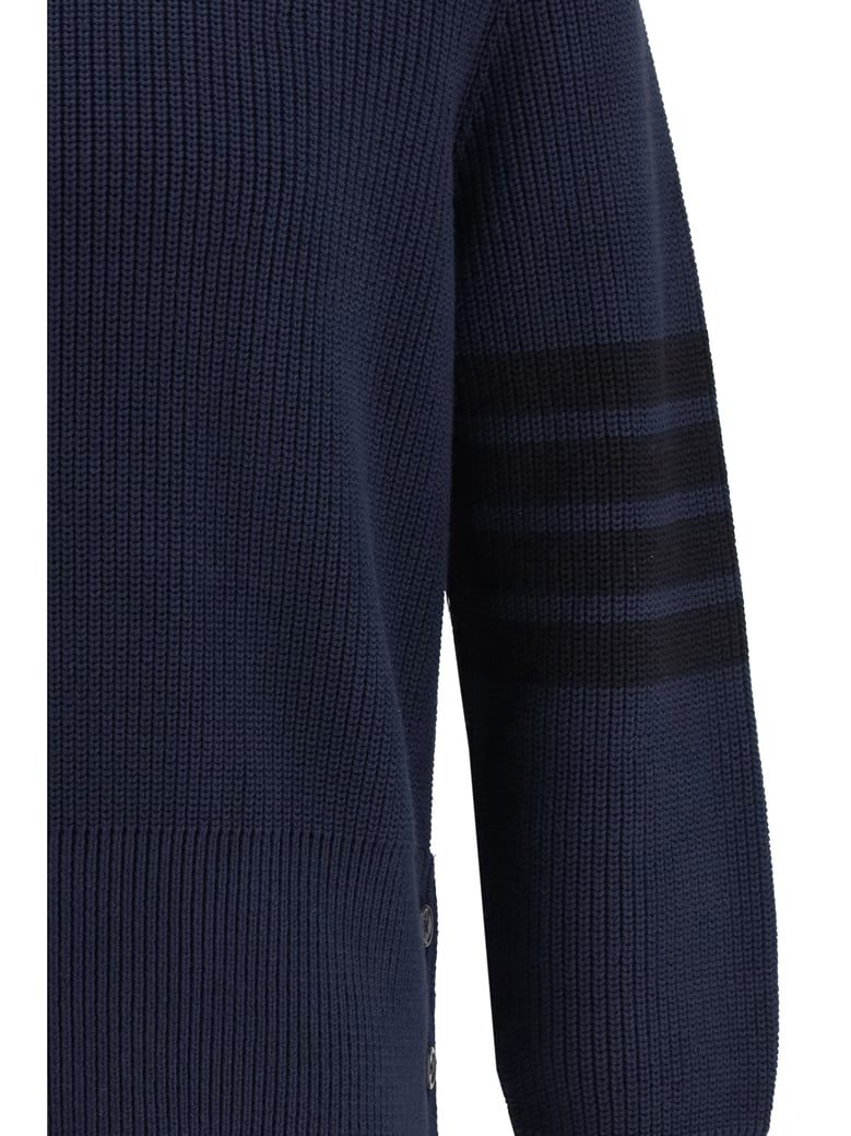 sweater 4-bar navy by Selfnex