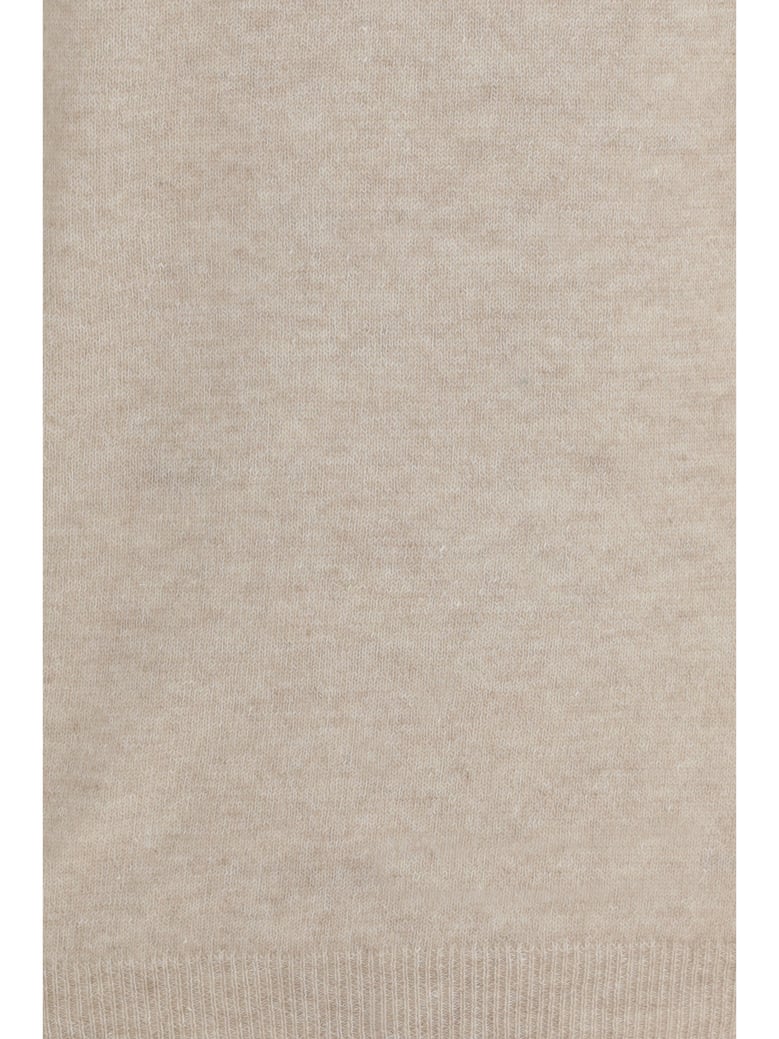 crewneck sweater cashmere-linen beige by Selfnex