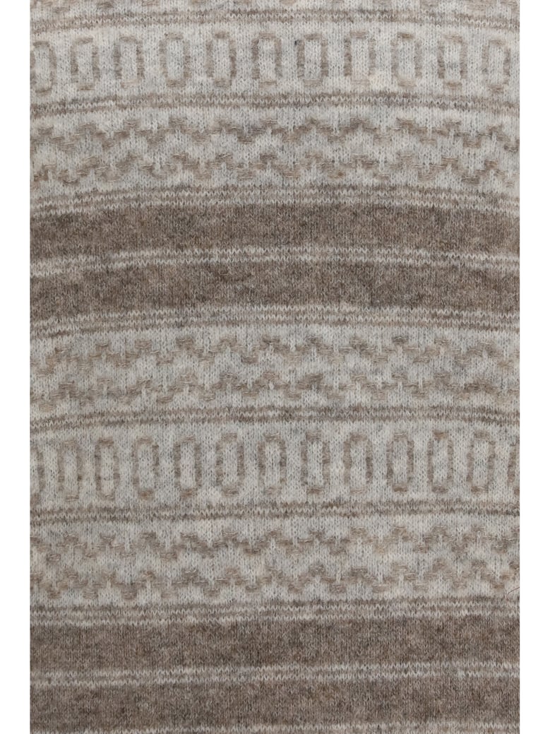 turtleneck sweater fair isle fog by Selfnex