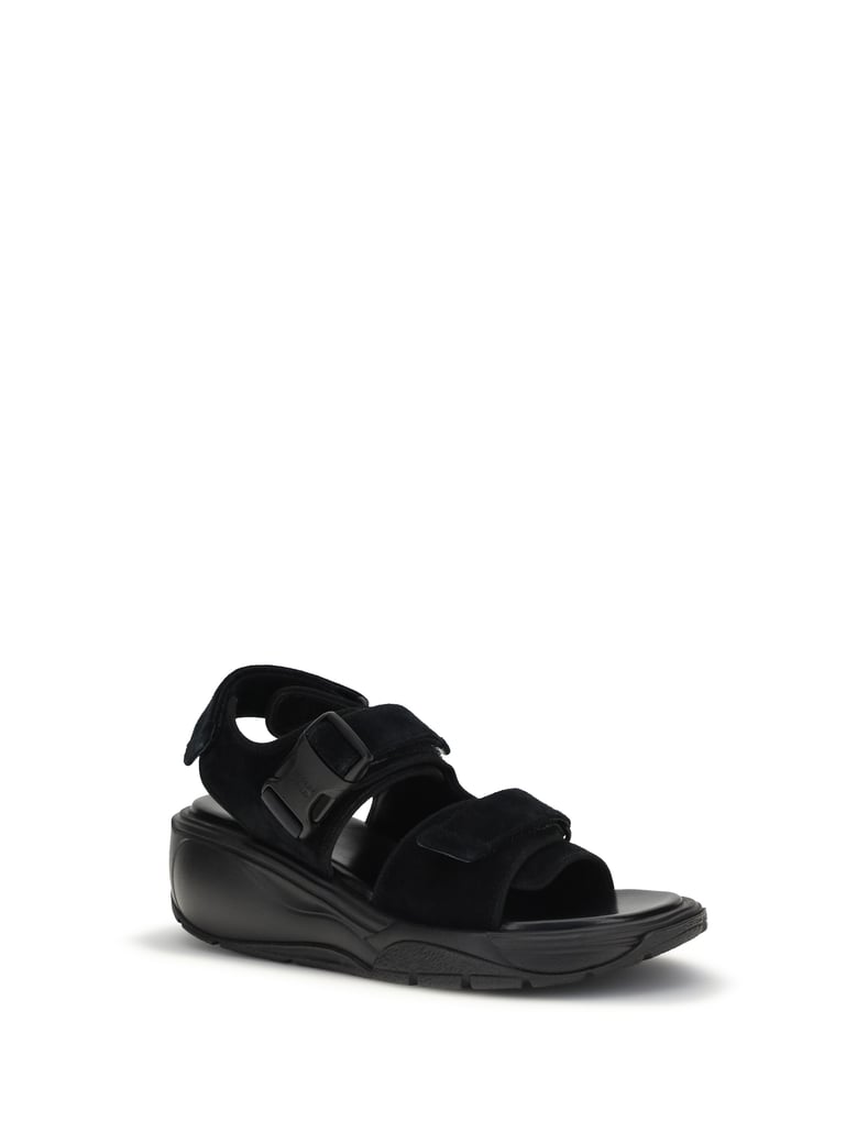 sandals pace runner suede black by Selfnex