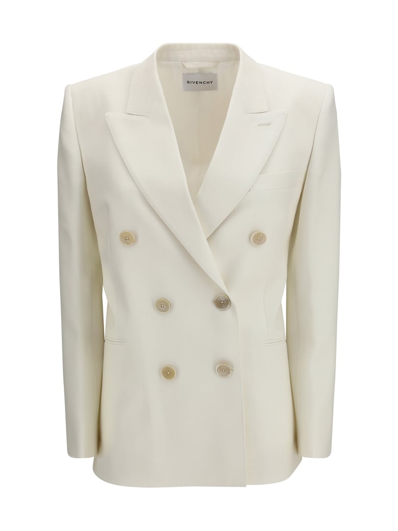 jacket double-breasted wool and mohair white by Selfnex