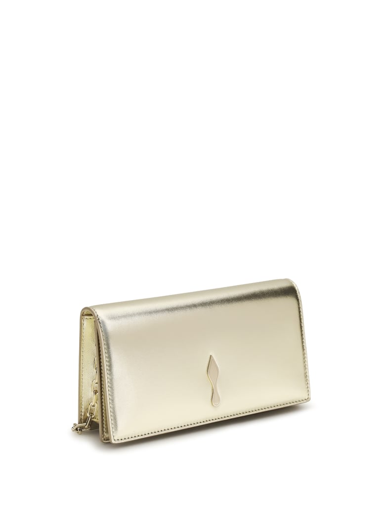 clutch bettina platinum/gold laminated leather by Selfnex