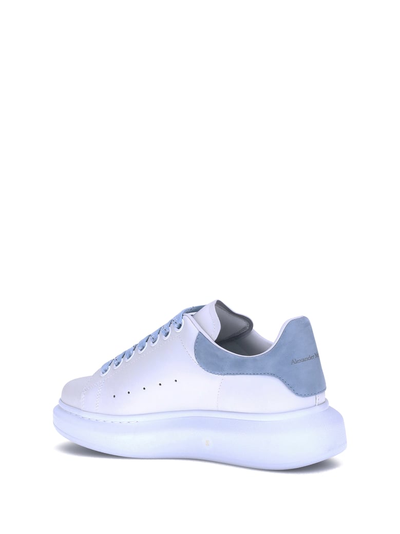leather sneakers white/powder blue by Selfnex