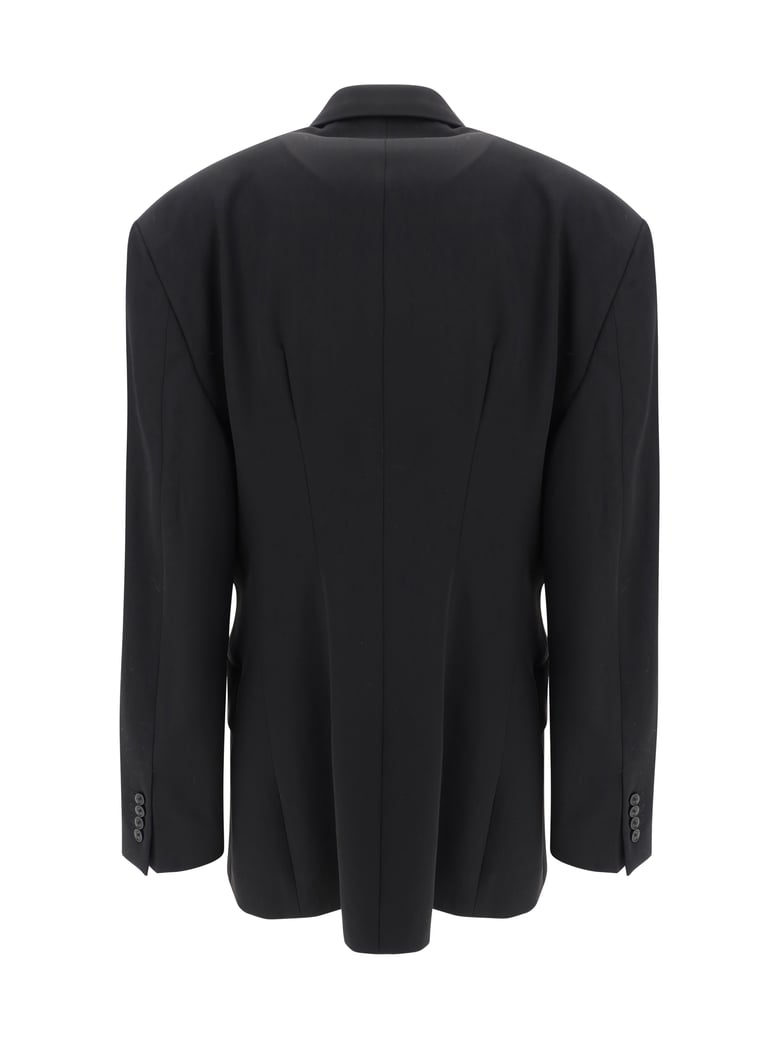 blazer jacket black wool by Selfnex