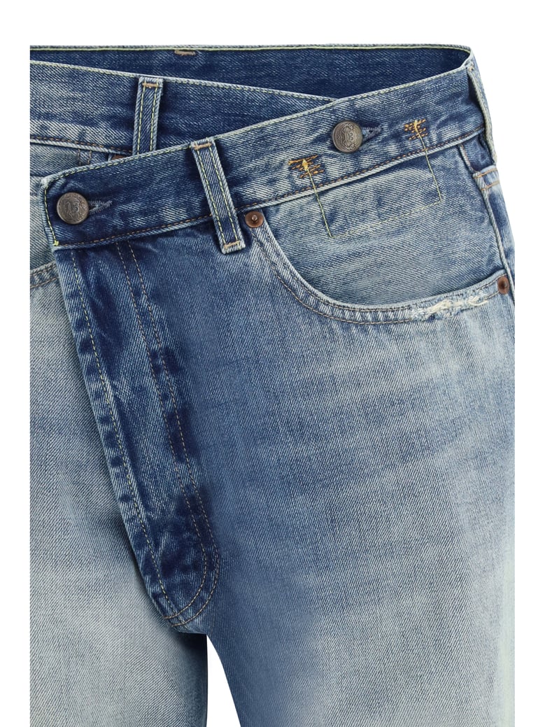 straight-leg jeans abyss selvedge blue by Selfnex