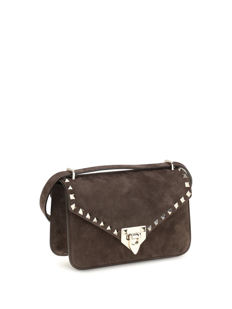 shoulder bag rockstud mini ebony brown by Selfnex