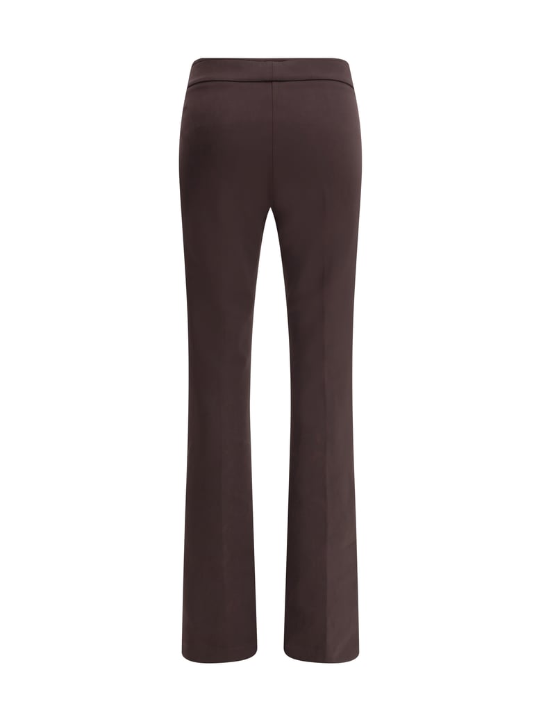 pants flared stretch brown by Selfnex