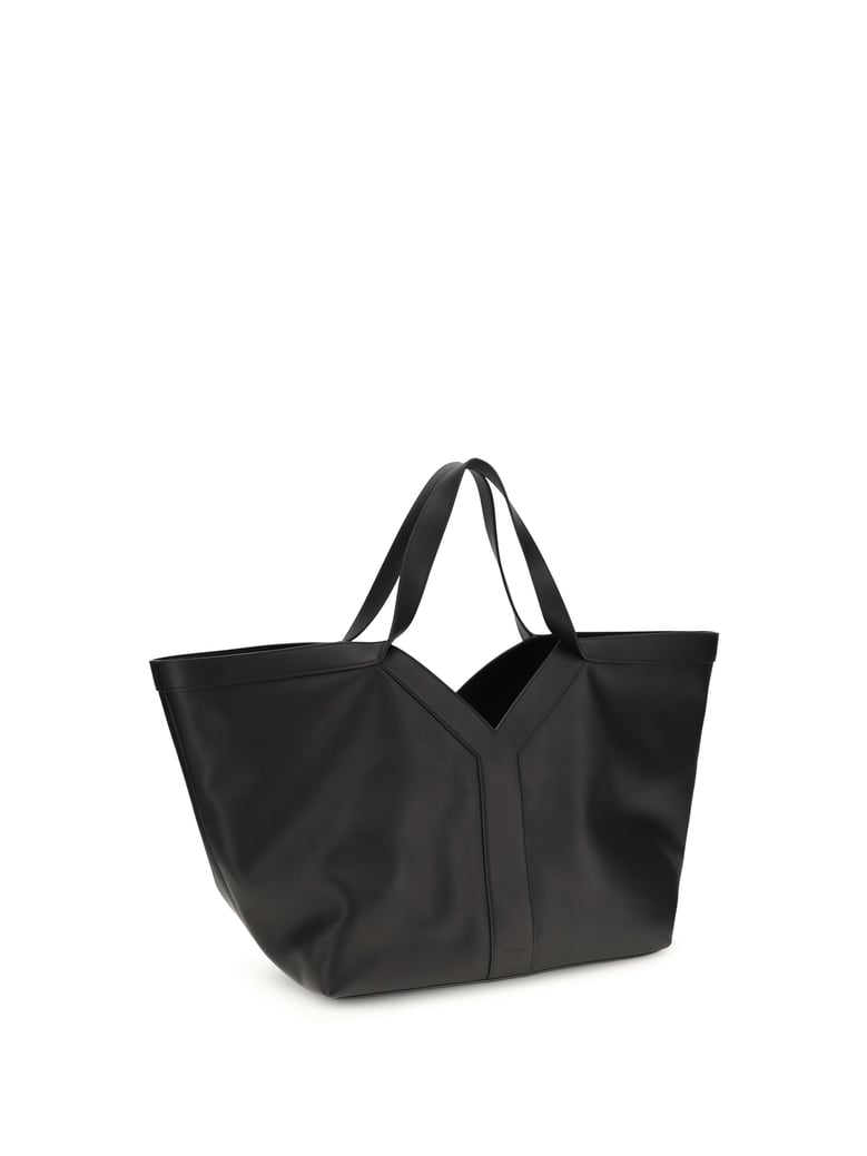 shoulder bag y black calf leather by Selfnex