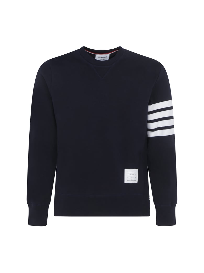 cotton sweatshirt navy by Selfnex