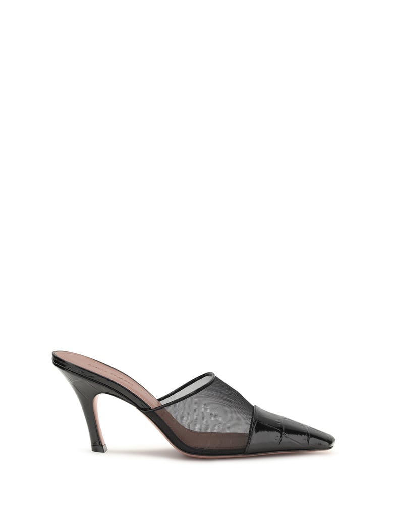mules jamie mesh black by Selfnex
