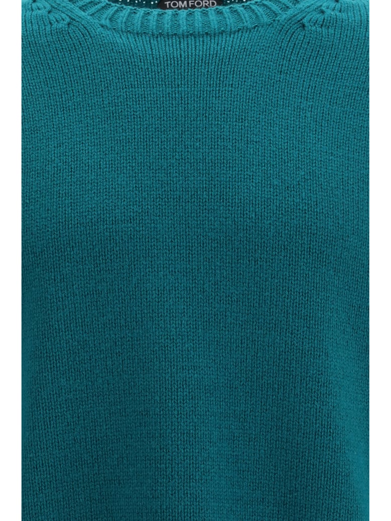 wool and cashmere sweater emerald by Selfnex