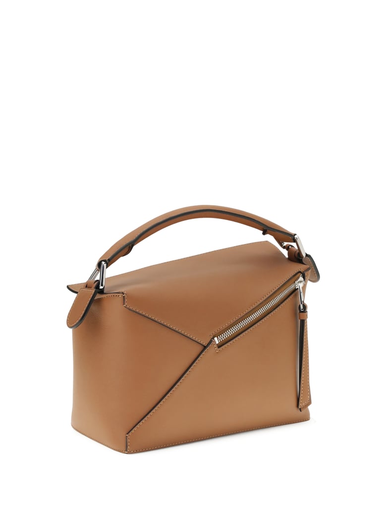 handbag puzzle tan calf leather by Selfnex